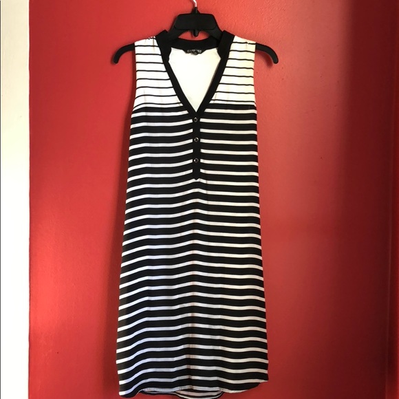 Express black and white dress - Picture 1 of 4